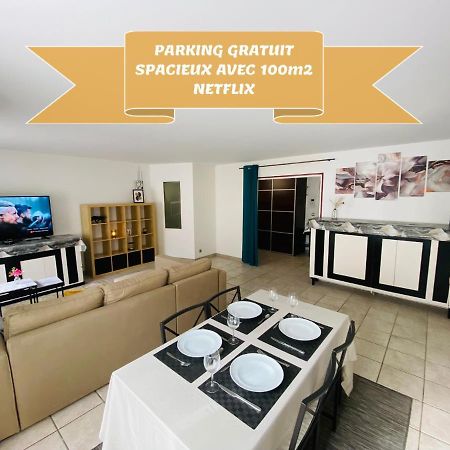 Parking & 100M2 En Plein Centre Ville Apartment Reims Exterior foto