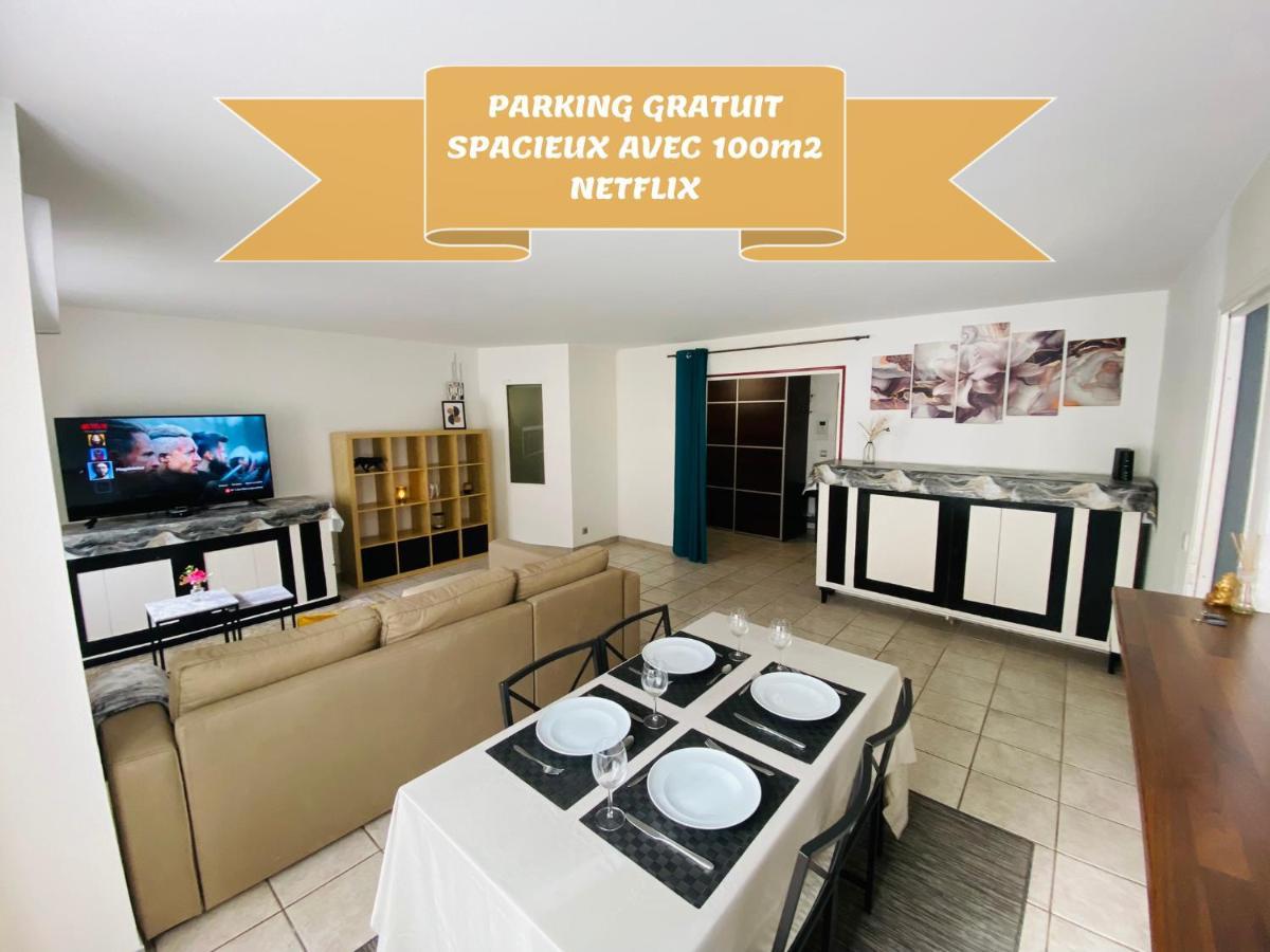 Parking & 100M2 En Plein Centre Ville Apartment Reims Exterior foto